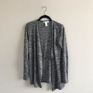 WHBM Grey Marled Cardigan